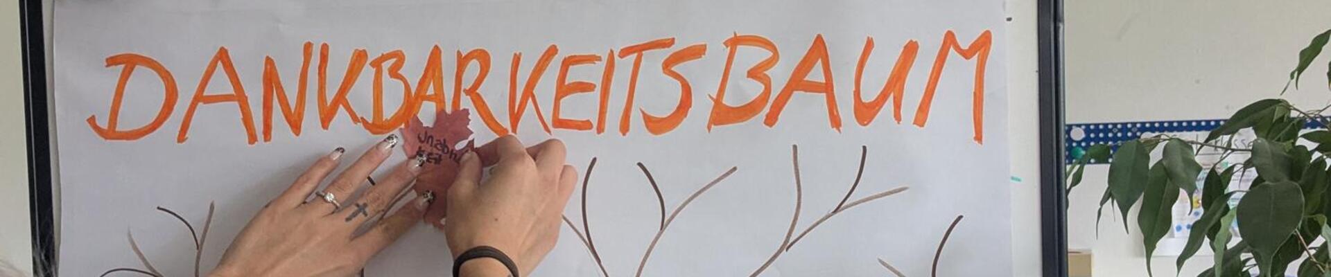 Dankbarkeitsbaum auf Poster